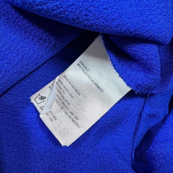 Laundry by Shelli Segal Royal Blue Ruffled Dress size 10 NWOT - Picture 7 of 7